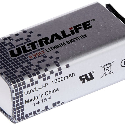 Ultralife liitiumaku (9 volti, E-plokk, U9VL, U9VL-JP, 1200mAh, säästukomplekt 10 tk)