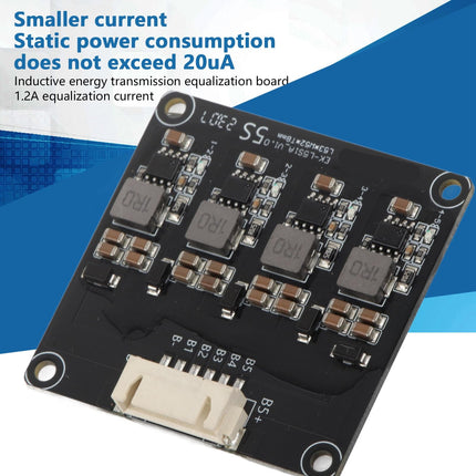5S 6S 7S 1.2A Active Equalizer Balancer, Inductive NCM Li-Ion Lifepo4 LFP Lithium Battery Balancer Power Transfer Board with Balance Instruction and High-Precision BMS Balancing Protection (5S)