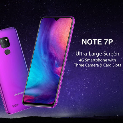 Ulefone Note 7P (2019) 4G Smartphone Unlocked, 6.1-inch Waterdrop Screen, Android 9.0 Dual SIM Mobile Phone, MTK6761 2.0GHz 3GB RAM 32GB ROM, Triple Rear Camera, Fingerprint Green