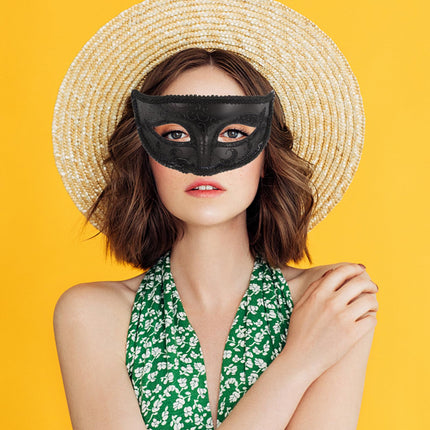 Holibanna 2-osaline poolmask elegantsete maskide jaoks Halloweeni karnevali ja cosplay pidudeks, ainulaadne ja dekoratiivne, sobib nii meestele kui naistele