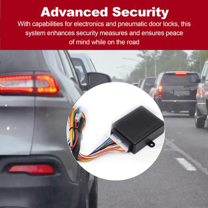 Universal keyless entry system for car door locks, central locking remote control kit for most vehicles