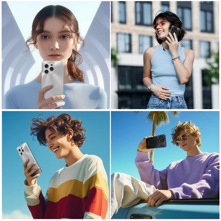 DOOGEE N55 Plus (20GB+128GB) Android 14 nutitelefon ilma lepinguta, 90Hz mobiiltelefon ilma lepinguta Octa Core 6.56" HD+, 5150mAh mobiiltelefon odav, 13MP+8MP SIM-kaardita mobiiltelefonid 4G kahe SIM-kaardiga/Face ID/Widevine L1/GPS/OTG