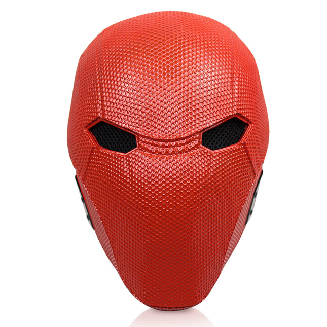 Fehodun Halloweeni punase kapuutsiga kiivri luksuslik superkangelase mask täiskasvanutele mõeldud cosplay vaigust kiivri maskeraadi rekvisiidid