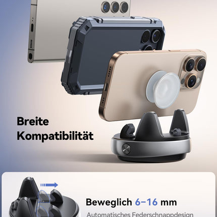 JOYROOM autotelefoni hoidik armatuurlauale, libisemisvastane autotelefoni hoidik, mis ühildub PopGripiga, universaalne autokinnitus iPhone'ile/Samsungile/Huaweile/Google'ile/Android nutitelefonidele
