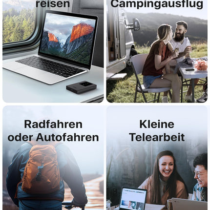 Tenda MF3 mobiilne WiFi ruuter SIM-kaartidele, AX300 Wi-Fi 6 kaasaskantav leviala, 2100mAh aku, USB-C port, Plug &amp; Play, WPA3, 4G modem, MiFi, minisuuruses, ühildub Nano SIM-kaartidega