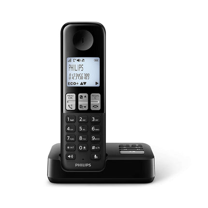 Philips D255 juhtmeta telefon - DECT - 1,8-tolline ekraan - Plug &amp; Play - 16 tundi kõneaega - 25 minutit salvestusaega