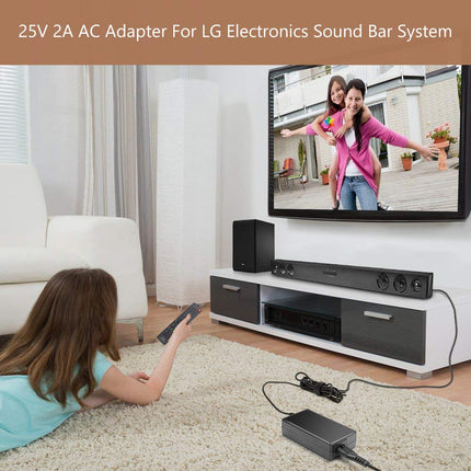 TAIFU DC 25V 2A toiteplokk LG Soundbarile SN4 SN7CY SJ2 SJ8 SK8Y SK5Y SK9Y SK9 SJ4Y SJC8 SJ3 SJ5 SJC8 SH4 SH5B SH7B Musicflow SJ4 SJaxial SJ308 SJC8 laadija laadimiskaabel Hi-Res Audio Soundbari süsteemile