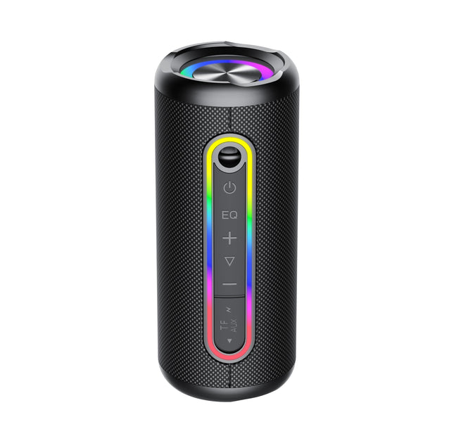 taopodo Bluetooth speaker with light, Bluetooth 5.4 music box, 30W dual speakers, dual bass drivers, 30-hour battery life, IPX7 waterproof, TWS pairing, AUX, TF card, suitable for outdoor/party/travel