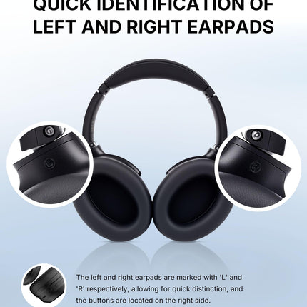 Edifier WH700NB Pro juhtmevabad kõrvaklapid -43dB aktiivse mürasummutusega, kõrglahutusega heli, AAC, Bluetooth V5.4, mitmepunktiline ühendus, tehisintellektiga selged kõned, kiire laadimine, kokkupandavad - mustad