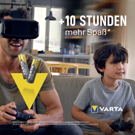 VARTA AA patareid, 100 tk, Power on Demand, leelispatareid, 1,5 V, keskkonnasõbralikus pakendis hoiupakend, ideaalne arvutitarvikute ja nutika kodu seadmete jaoks