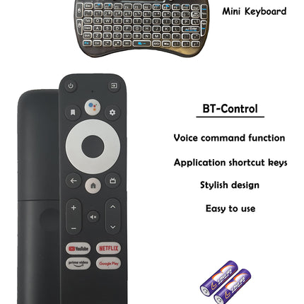 Leyf 4K Android TV Box originaallitsentsiga, mille on litsentseerinud Google LLC ja Netflix, Disney, Prime Video WiFi, Type-C, HDMI 2.1, USB 3.0, Ethernet, MicroSD/miniklaviatuur/nutiterv, Chromecast, YouTube