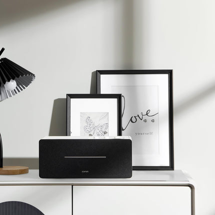 EDIFIER D12 kompaktne stereo kõlarisüsteem (70W) Bluetooth 5.0 ja infrapuna puldiga - ideaalne söögituppa, kööki, töökohale.