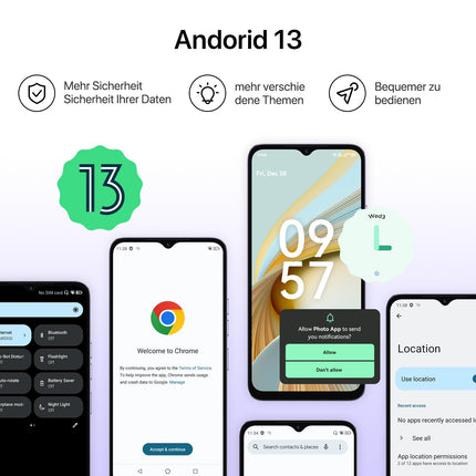 UMIDIGI G3 Plus nutitelefon ilma lepinguta (2023), Android 13 mobiiltelefon, 8 GB + 128 GB/1 TB SIM-kaardivaba mobiiltelefon, 6,52" HD+ ekraan, 5150 mAh, 13 MP, 4G kahe SIM-kaardiga koolilaste mobiiltelefon/näotuvastuse/sõrmejälje/OTG/GPS (must)
