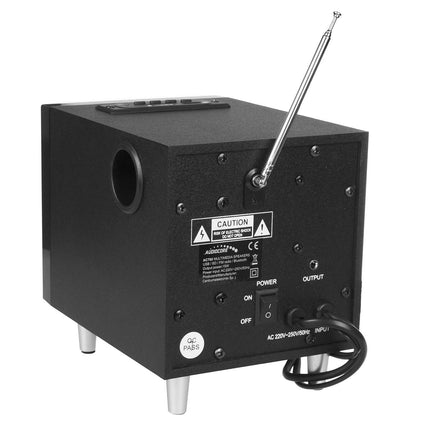 Audiocore AC790 2.1 multimeedia kõlarisüsteem 15W (RMS) kõlar subwoofer Bluetooth raadio AUX SD-kaardi pesa USB