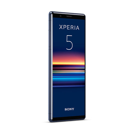 Sony Xperia 5 Bundle, 6.1” FHD+ HDR OLED 21:9 display, 6GB RAM, 128GB storage, Blue + free 64GB memory card [Exclusively at Amazon DE]