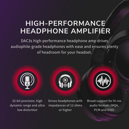 Audioengine DAC3 32-bitine kaasaskantav kõrvaklappide DAC | Analoogmuundamine suurema selguse saavutamiseks