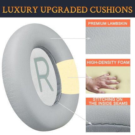 SOULWIT Lambskin Replacement Ear Pads for Bose 700 (NC700 NC 700) Noise Cancelling Headphones, Earpads Cushions with High-Density Noise-Dampening Foam, Extra Thickness