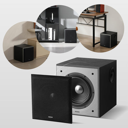 Edifier T5 aktiivsubwoofer - 8-tolline draiver - 70 vatti (must)