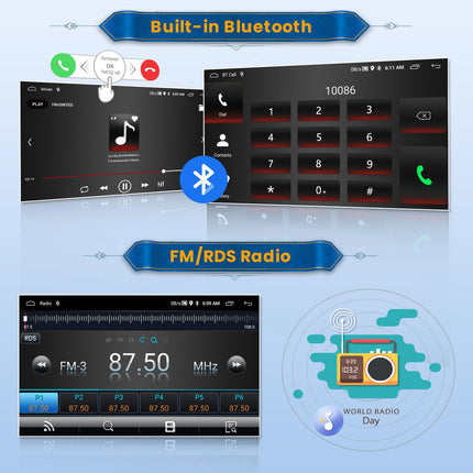 Inefala 2+64 GB Android autoraadio FIAT 500 2007-2015 jaoks, 7-tolline puutetundlik ekraan, CarPlay, 2 DIN autoraadio koos Android Auto, Bluetoothi, Mirror Linki, WiFi, GPS-i, RDS FM-i, AHD tahavaatekaameraga (valge)