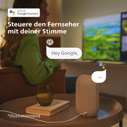 Philips 50PUS7609 4K LED nutiteler - 50-tolline ekraan pikslitäpse Ultra HD Titan OS platvormi ja Dolby Atmos heliga. Ühildub Alexa ja Google Assistantiga - antratsiithall