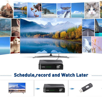 DVB-T2 Full HD TNT dekooder TNT tuuner, digitaalne maapealne dekooder, HD dekooder telerile, ühildub 1080p/3D/H.264/Dolby/MPEG-2/4/LCN-iga