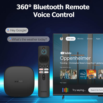 Xiaomi TV Box S 3. põlvkond – 4K UHD, Google TV, 32 GB salvestusruumi, Dolby Vision ja Atmos, WiFi 6, HDMI 2.1, kiire voogedastus, kompaktne ja võimas