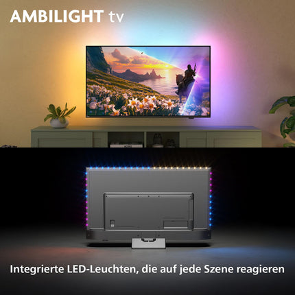 Philips Ambilight 55PUS8600 4K QLED nutiteler – 55-tolline ekraan koos P5 Perfect pildimootoriga Ultra HD, Titan OS, Dolby Vision ja Dolby Atmos heliga