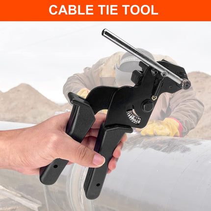 Gvolatee cable tie tool cable tie gun carbon steel, cable tie pliers with tensioning and automatic cutting function, cable tie gun cutting metal cable ties as needed