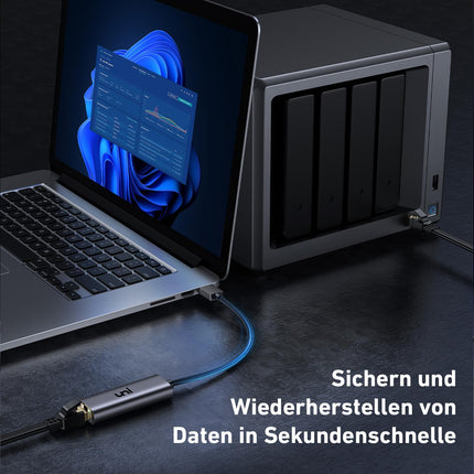 uni USB Etherneti adapter 2.5G, USB 3.0 LAN-adapter 2500Mbps, draiverivaba RJ45 LAN-võrguadapter iMac Pro, Dell XPS, Chromebook, sülearvutite, macOS-i arvutite, Windows XP/10/8.1/8/7 ja Linuxi jaoks