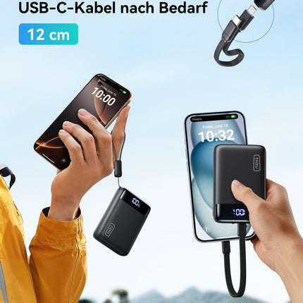 INIU Power Bank, 20000mAh Mini Size 22.5W Power Bank Small But Powerful (USB C In &amp; Out), PD3.0 QC4.0 External Cell Phone Battery Pack with Flashlight, Compatible with iPhone 16 15 14 13 Pro Max Samsung S24, iPad etc.