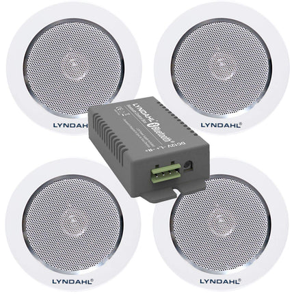Lyndahl kõlarikomplekt Bluetooth 4-kanalilise võimendiga AMP4X15BT ja 2-ribalise kõlaripaar CS120AL, 2 või 4 sisseehitatud kõlariga. Laekõlar 4 kõlariga.