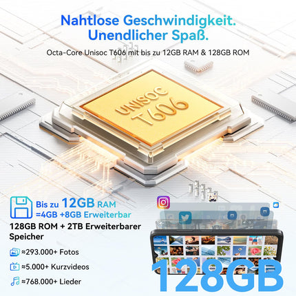 Blackview Wave 8 Android 14 nutitelefon, 12 GB + 128 GB / 2 TB TF-kaart, 90 Hz 6,56", 5000 mAh, odav nutitelefon ilma lepinguta, kaheksatuumaline, 13 MP + 8 MP, kahekordne SIM-kaart/sõrmejäljelugeja/GPS/OTG/mobiiltelefoni ümbris/karastatud klaas