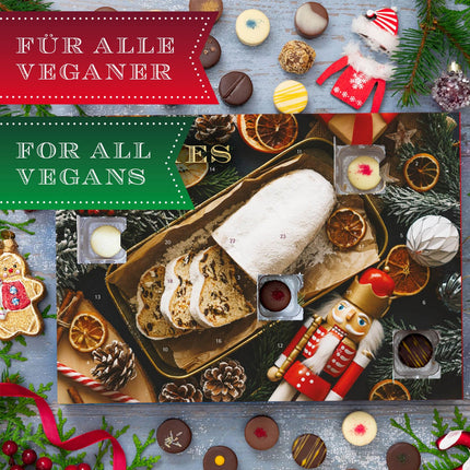 Hallingersi advendimeeleolu - vegan advendikalender šokolaadist käsitöökingitus, osaliselt alkoholiga, valmistatud veganšokolaadist (karp) - emadepäevakingitus ja kingiideed isadepäevaks | Head Hanukat!