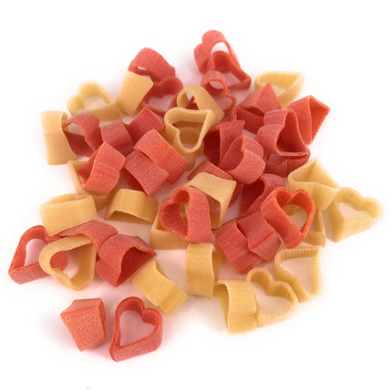 Balna heart noodles noodles in heart shape 250g gift set with wooden spoon heart + spatula wood heart motif ideal for wedding Christmas birthday