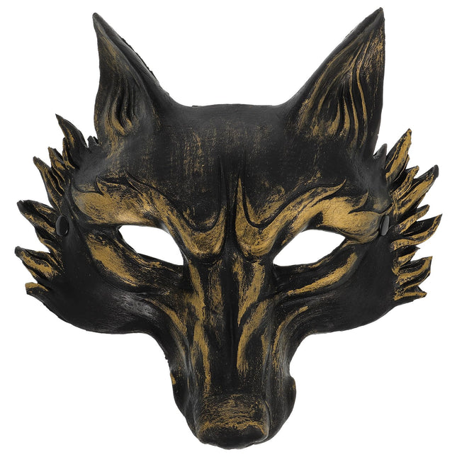 VALICLUD mask rebase kostüümi aksessuaarid poolloom kloun halloweeni libahundi kostüüm unistuste tantsupidu pool nägu peotarbed PU meik kostüümi rekvisiidid kass pool nägu 3D meik
