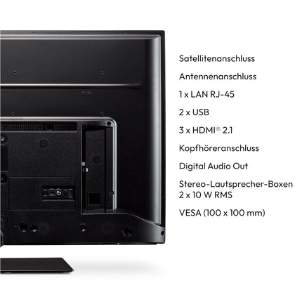 MEDION X14371 (MD 30921) 108 cm (43-tolline) televiisor (Android TV, 4K, Dolby Vision HDR, Dolby Atmos, Netflix, Prime Video, nutiteler, PVR)