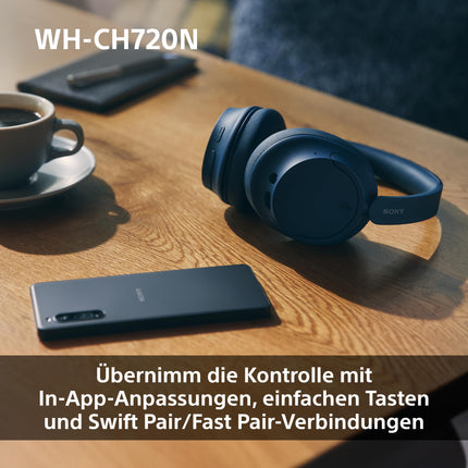 Sony WH-CH720N juhtmevabad Bluetooth-mürasummutavad kõrvaklapid kõrge helikvaliteediga, ümbritseva heli režiimiga, kerge disainiga, kuni 50-tunnise akueaga, iOS ja Android - roosa