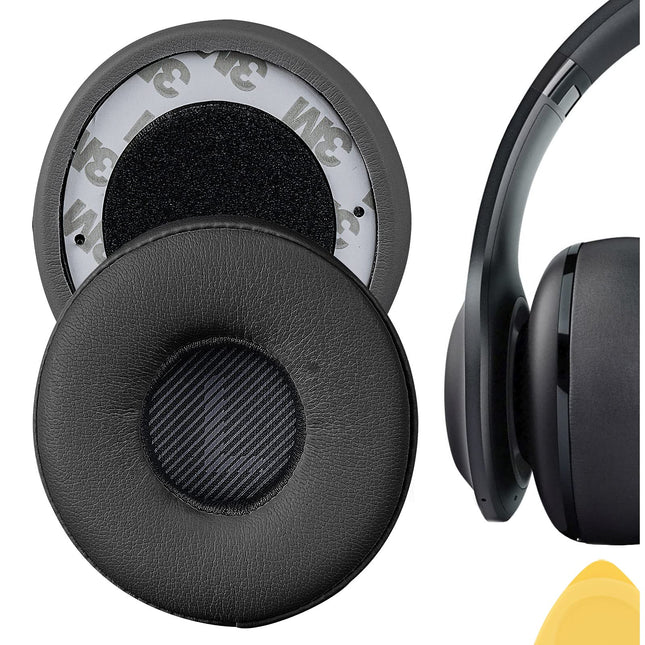 Geekria QuickFit proteiinist nahast vahetuskõrvapadjad JBL Everest 300, V300BT kõrvaklappidele, kõrvapadjad, peakomplekti kõrvapadjad, remondiosad (must)