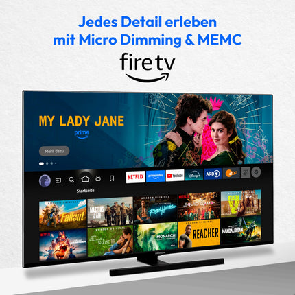 MEDION X16532 (MD 31413) 163,9 cm (65-tolline) QLED-teler (Fire TV, 4K nutiteler, Dolby Vision HDR, Dolby Atmos, Netflix, Prime Video)