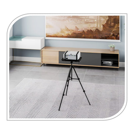 PureMounts® projektorialus, kerge ja kokkupandav projektori statiiv, kandevõime kuni 6 kg, mobiilne projektorialus, must