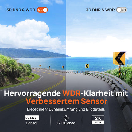 70mai 2K WiFi videoregistraator autodele M310, 1296P WDR autokaamera, öönägemine, 24-tunnine parkimise jälgimine rakenduse juhtimisega, tsükli salvestus, kokkupõrke tuvastamine, max 256 GB