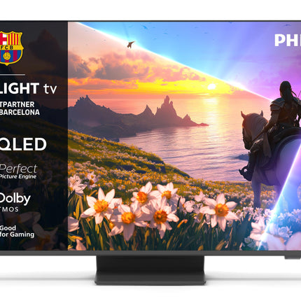 Philips Ambilight 55PUS8600 4K QLED nutiteler – 55-tolline ekraan koos P5 Perfect pildimootoriga Ultra HD, Titan OS, Dolby Vision ja Dolby Atmos heliga