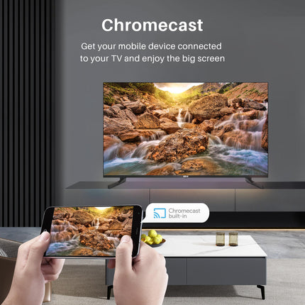 RCA RAQ50UN1 QLED TV 50 inches (126 cm) 4K UHD Smart Android TV Aver HDR Google Assistant Dolby Audio WiFi Bluetooth YouTube Netflix Prime Video VEVO Disney+