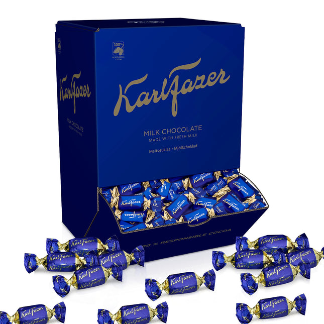Karl Fazeri šokolaadipraliinide hulgipakk – maitsev piimašokolaad – eraldi pakendatud praliinid – praliinide kingitus – minišokolaadid eraldi pakendatud – 404 tükki | 3 kg