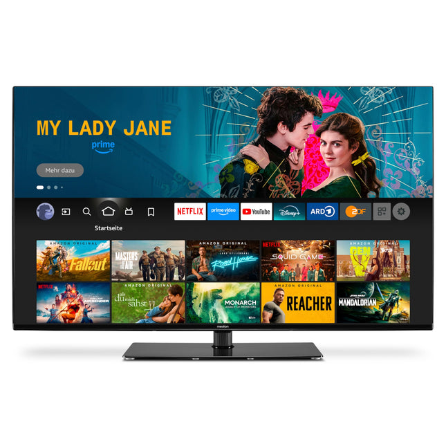 MEDION X14331 (MD 30250) 108 cm (43-tolline) televiisor (Fire TV, 4K nutiteler, Dolby Vision HDR, Dolby Atmos, Netflix, Prime Video)