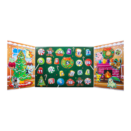 Pokémon PKW3066 - Battle Figure Advent Calendar, official Pokémon calendar with 24 surprises