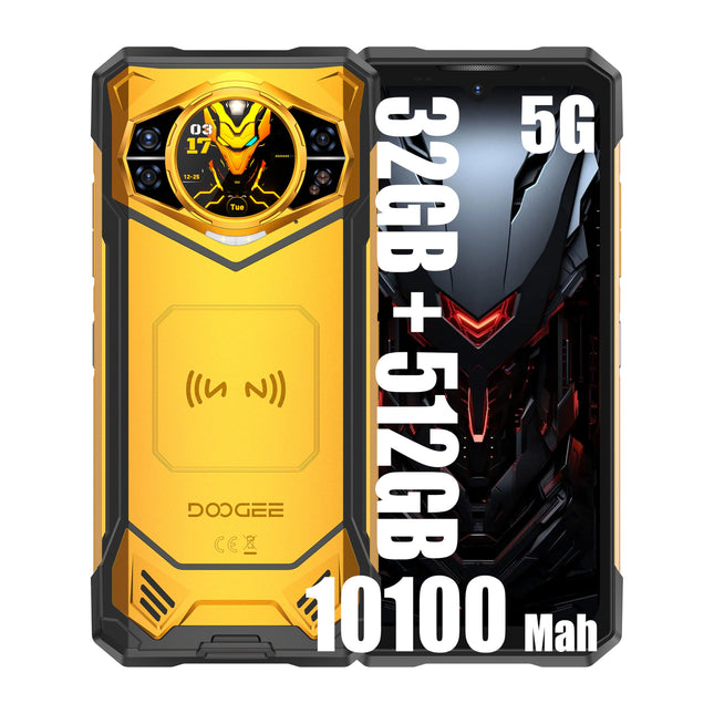 DOOGEE S200X 5G SIM-kaardi lukustamata mobiiltelefonid, 32 GB + 512 GB, aku 10100mAh/33W, vastupidav 4G nutitelefon ilma lepinguta, 100MP + 20MP (Vision Nocturne) + 20MP, Android 14 6.72 AMOLED FHD+, NFC Orange