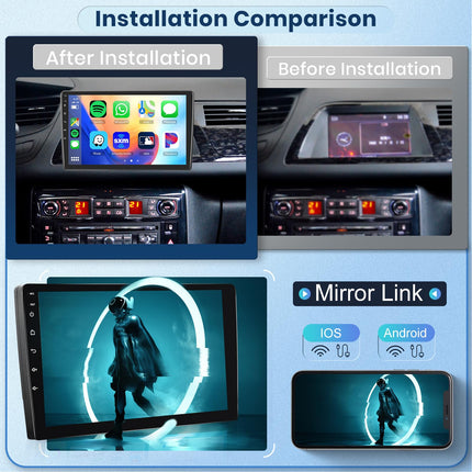 【8 tuumalist 2+64G】 Hodozzy Carplay autoraadio Citroen C5 2008-2017 Android autoraadio navigatsiooniga, 10-tolline puutetundlik ekraan koos Android Auto/peegli lingi/WiFi/GPS/RDS/FM/Bluetooth/USB/DSP-ga