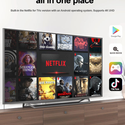Puersit Android 10.0 teleriboks, Allwinner H313 neljatuumaline 64-bitine neljatuumaline Arm Cortex A53 protsessor, 2 GB muutmälu, 8 GB ROM, G31 OPenGL 3.2, toetab 2,4G 5,8 GHz WiFi-ühendust 4K UHD ja 100M LAN Etherneti Androidi mooduliga