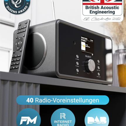 Internetiraadio WiFi | DAB-raadio Bluetoothiga | Köögiraadio 100-vatise 2.1 kõlari ja subwooferiga | DAB Plus raadio | Internetiraadiod | DAB Plus digitaalraadio puldiga | MAJORITY Bard